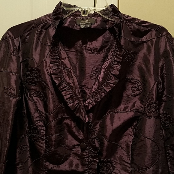 Dressbarn collection purple jacket - Picture 3 of 5